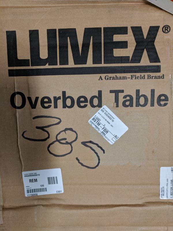 lot 385 image: Lumex Overbed Table