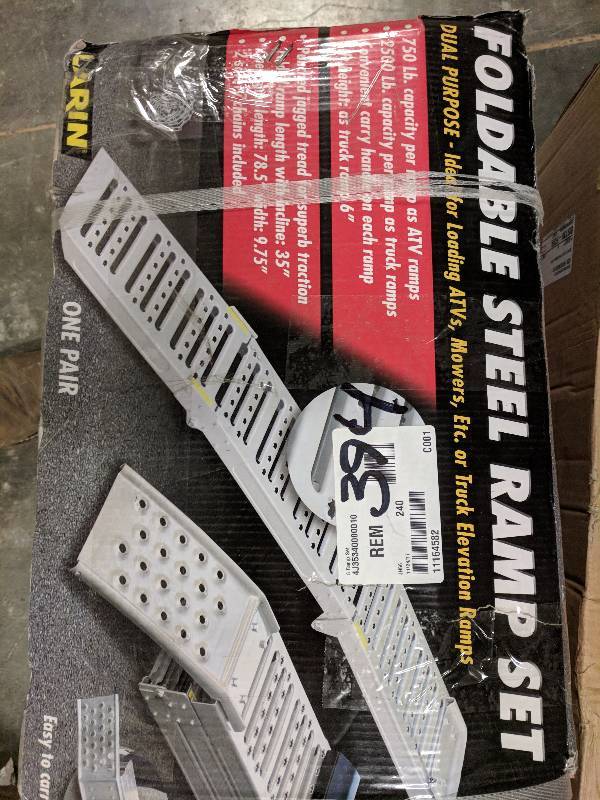 lot 394 image: Larin 6ft Dual Purpose Steel Ramp Set
