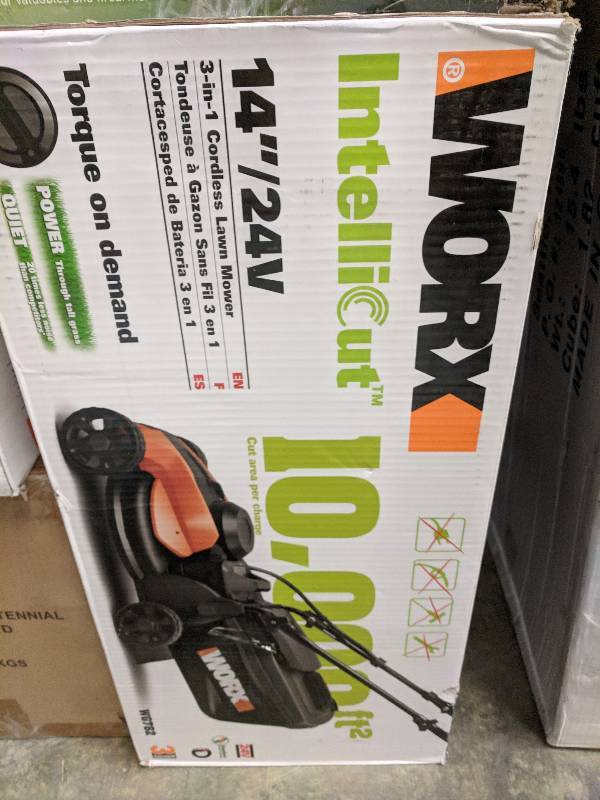 lot 426 image: WORX Intellicut 14 24V Cordless 3-in-1 Lawn Mower