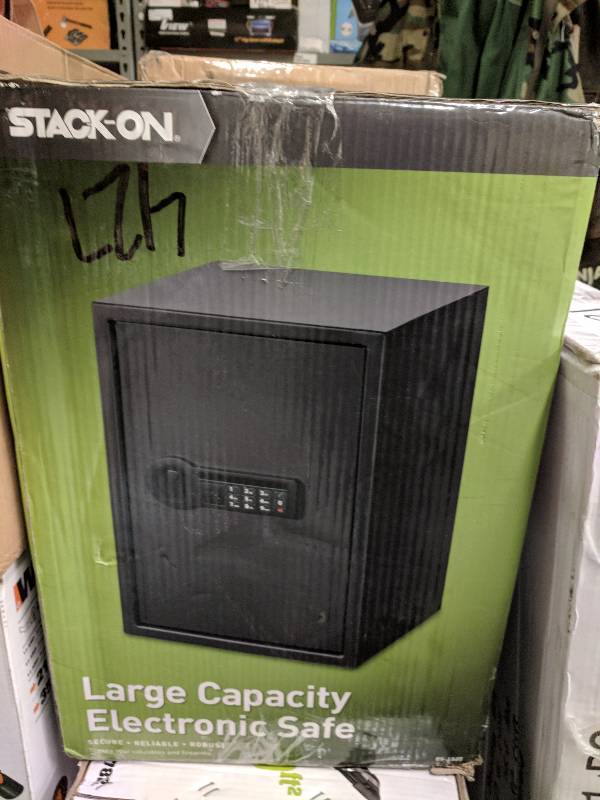 lot 427 image: Stack-On Extra-Large Personal Safe with Electronic Lock  2 Shelves