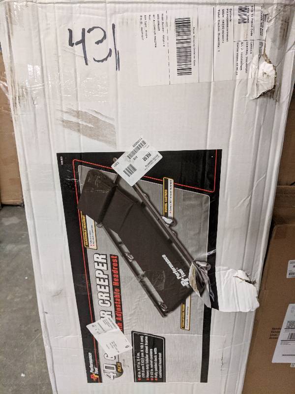 lot 431 image: 40 6 Caster Creeper with Adjustable Headrest