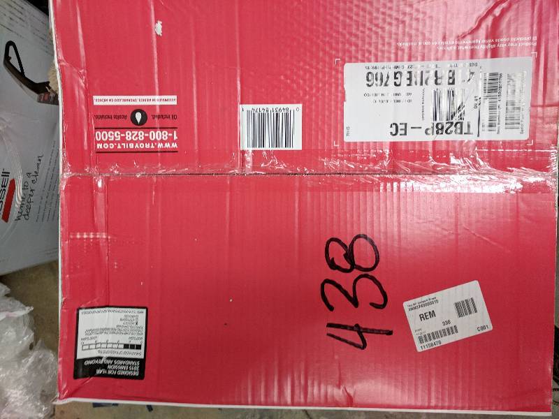 lot 438 image: Troy-Bilt Gas Backpack Blower