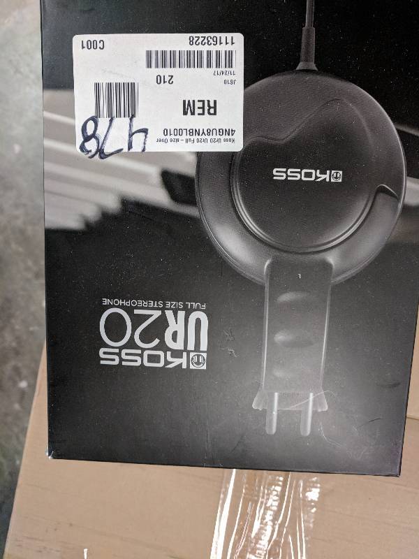 lot 478 image: Koss UR20 Over-the-ear Full-Size Headphones (Black)