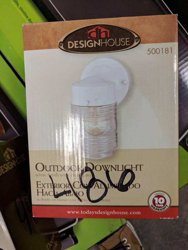lot 486 image: Design House Jelly Jar Outdoor Downlight