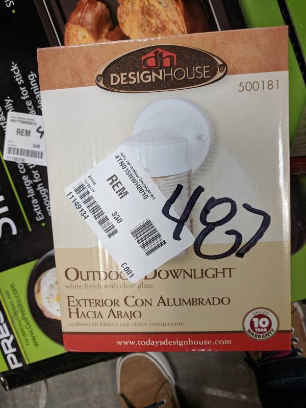 lot 487 image: Design House Jelly Jar Outdoor Downlight