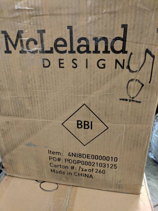 lot 501 image: McLeland Design 4-Element Infrared Heater  Espresso Wood Cabinet