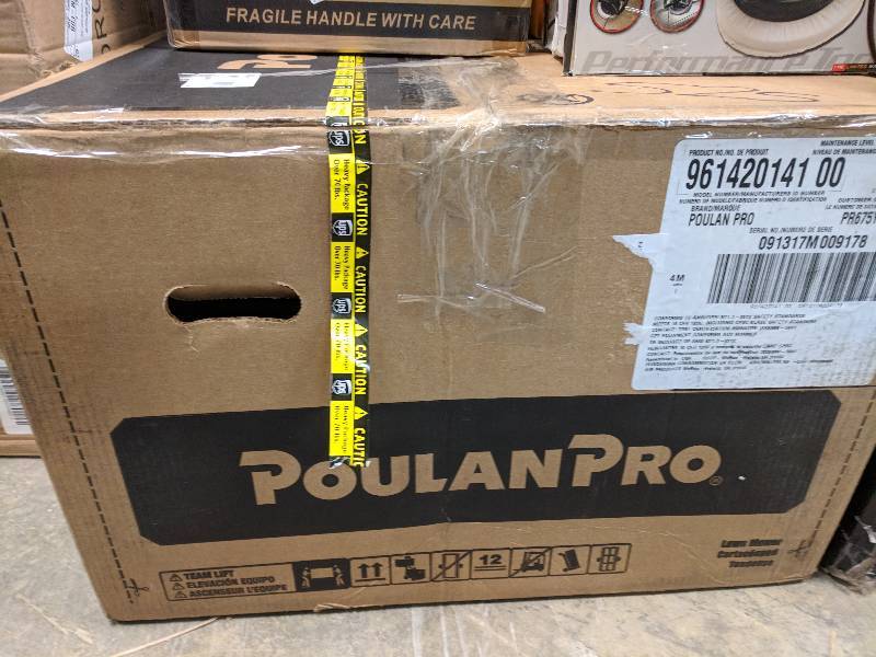lot 525 image: Poulan Pro 22 Front-Wheel Drive High-Wheel Gas Lawn Mower
