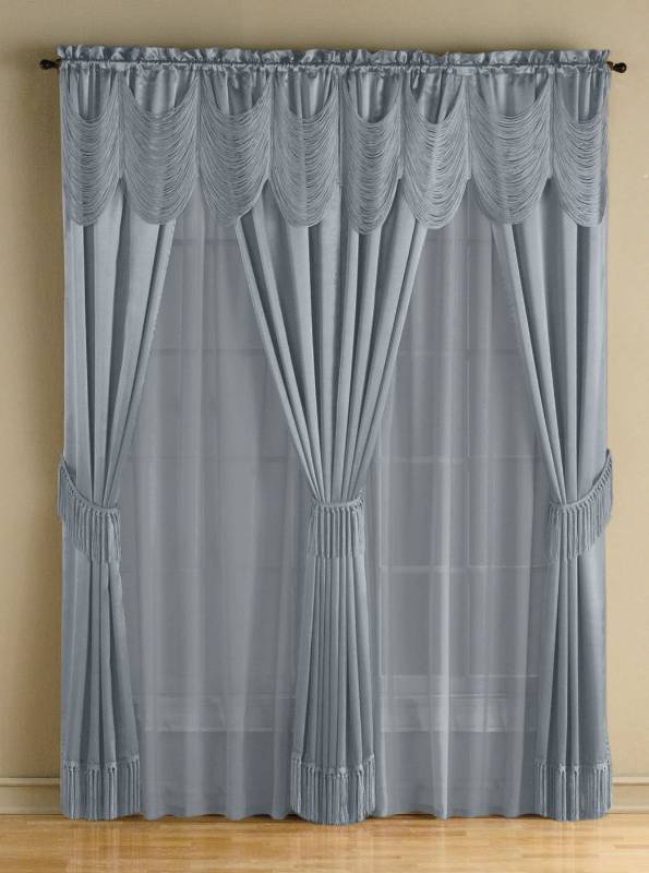 Mcleland Design Halley 56 X 84 6 Pc One Rod Drapery Sets Color
