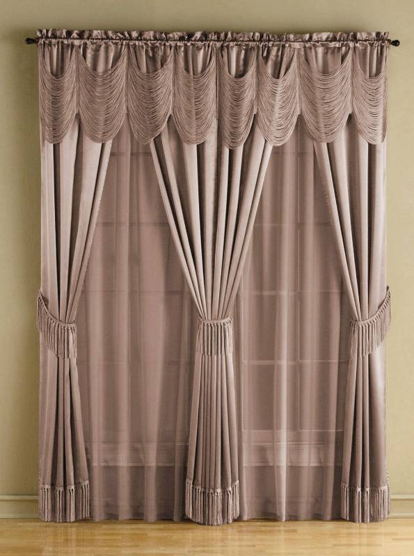 Mcleland Design Halley 56 X 63 6 Pc One Rod Drapery Set Color