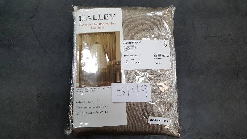 McLeland Design Halley 56 x 63 6-Pc. One-Rod Drapery Set,&nbsp&nbsp&nbspColor - Taupe