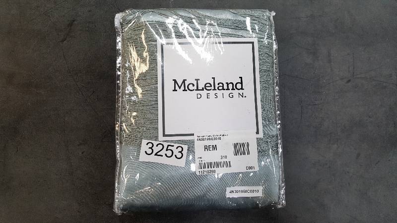 McLeland Design Halley 56 x 84 6-Pc. One-Rod Drapery Sets,&nbsp&nbsp&nbsp Color - Ice Blue