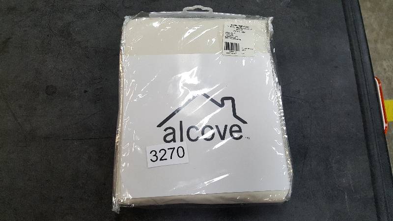 alcove 80W x 63L Insulated Foamback Tab-Top Panel Pair Ivory