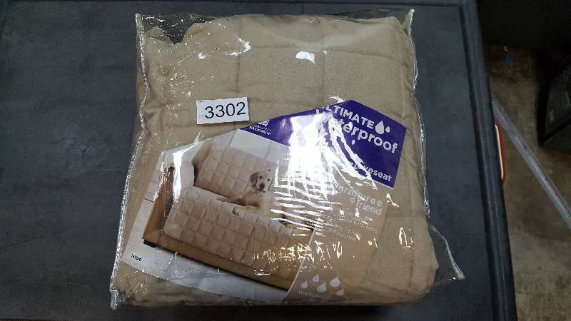 Sure Fit Ultimate Waterproof Suede Loveseat Cover Taupe