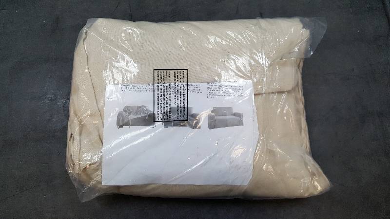 Serta Relaxed Fit Cotton Duck Loveseat Slipcover Natural&nbsp