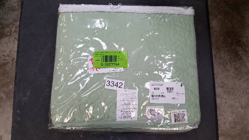 alcove Solid Color 3-Pc. Quilt Set Dusty Green - King