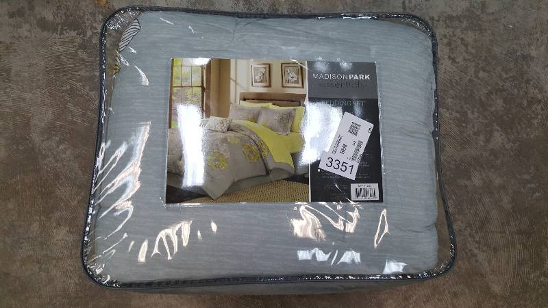 Madison Park Essentials Morrisson 9-Pc. Bed Set Gray - Queen