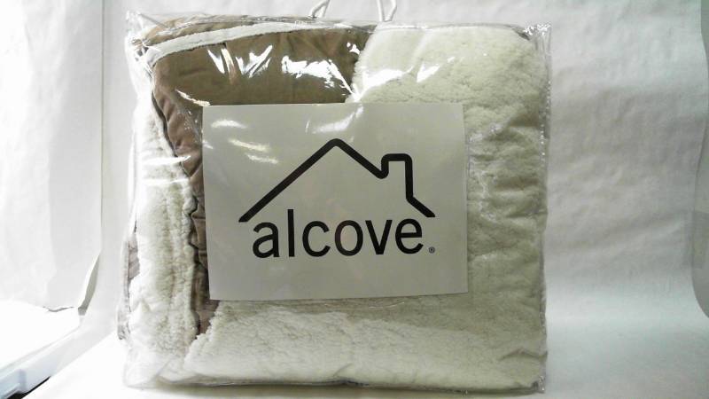 alcove Suede-Look Reversible 2-Pc. Comforter Set Khaki - Twin