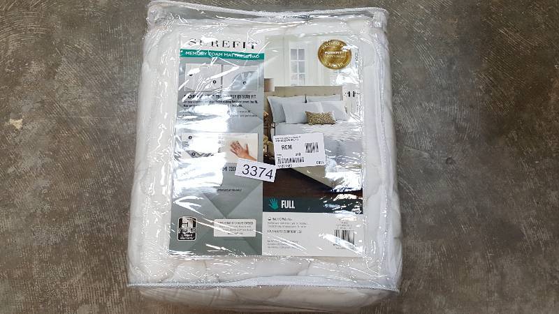 Sure Fit Memory Foam Quilted Mattress Pad - Full