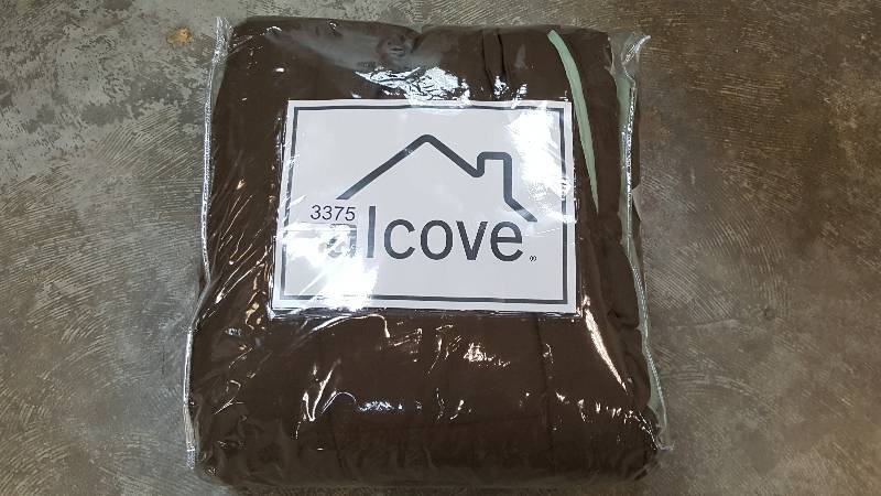 alcove Solid Color Microfiber Reversible Comforter Dark Chocolate - Full