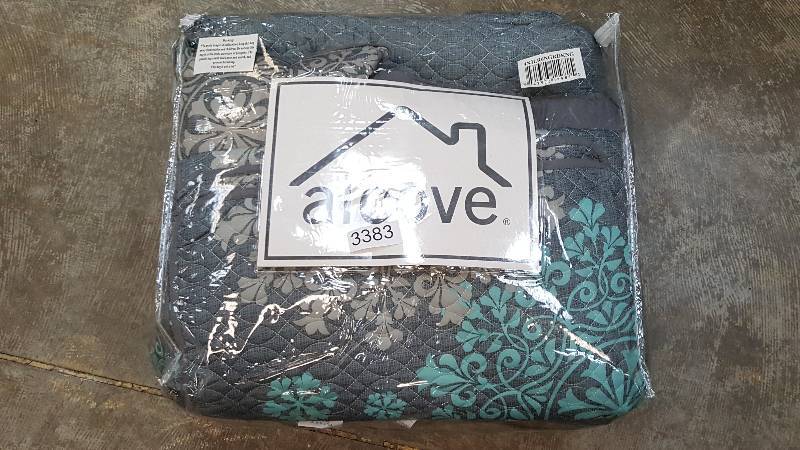 alcove Amber 5-Pc. Quilt Set GreyBlue - King