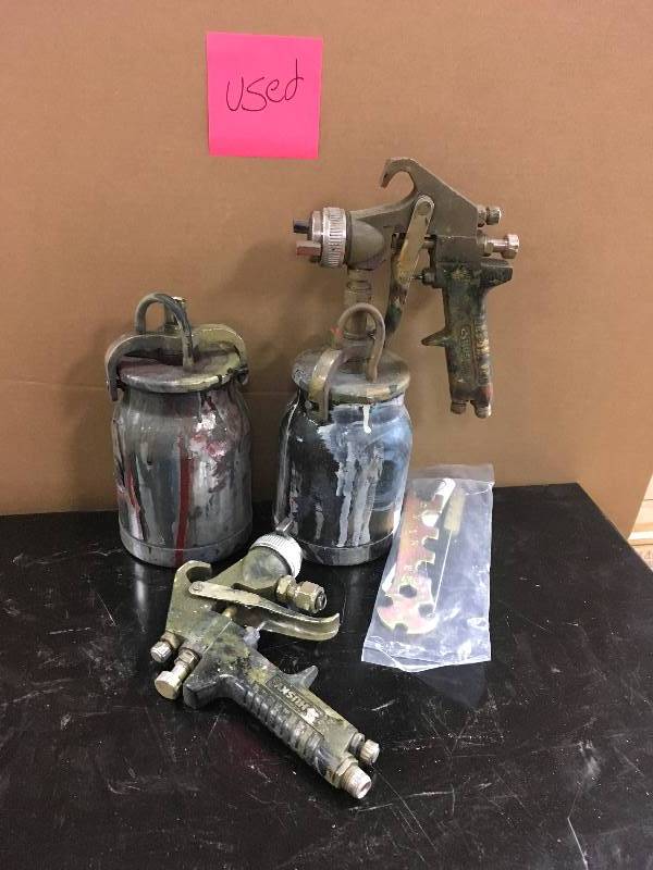 Husky Siphon Feed Spray Gun - Lot of 2 used unknown conditions