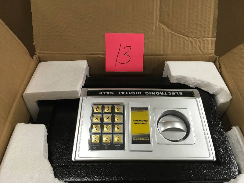 Magnum Electronic Stainless Steel Digital Gun Safe open box never used