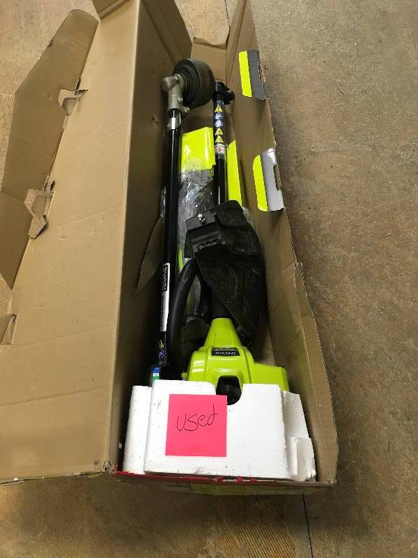 Ryobi 2-Cycle 25cc Gas Full Crank Straight Shaft String Trimmer in working conditions