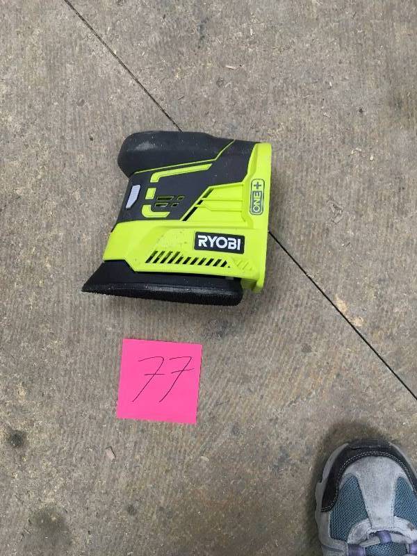 Ryobi 18-Volt ONE Plus Conor Cat Finish Sander in working conditions