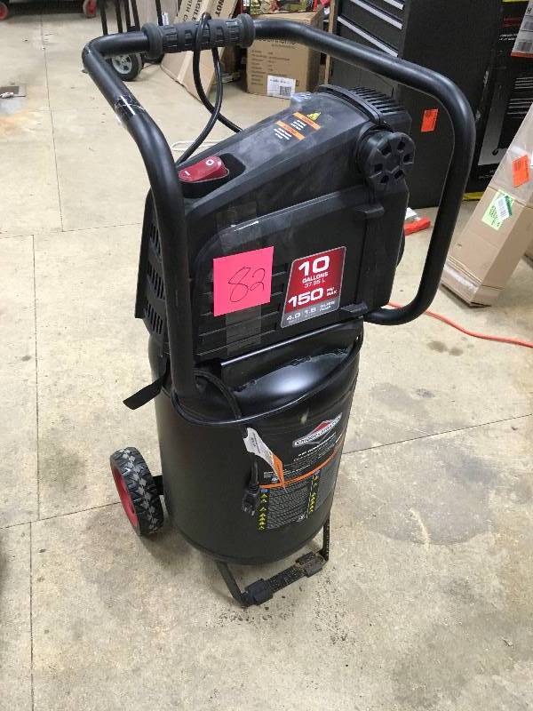Briggs & Stratton 10 Gallon 150PSI Max Oil Free Air Compresor in like new working conditions