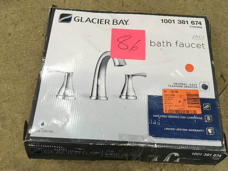 Glacier Bay Jaci 8 in. Widespread 2-Handle Bathroom Faucet in Chrome and Ceramic Disc Cartridge with Pop-Up Assembly not used