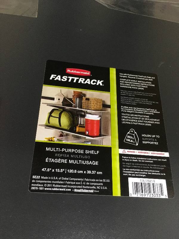 RubberMaid FastTrack 4 Multi-Purpose Shelf