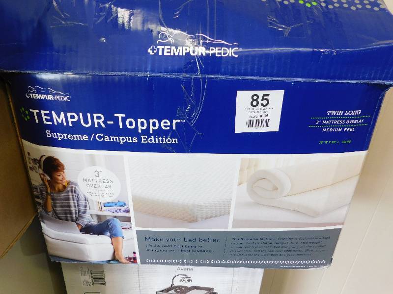lot 85 image: Tempur-Pedic Supreme 3-Inch Mattress Topper Twin Long
