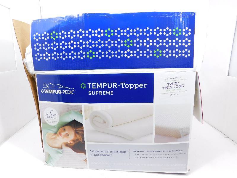 lot 89 image: Tempur-Pedic TEMPUR-Topper Supreme 3-Inch Mattress Topper  Twin Long