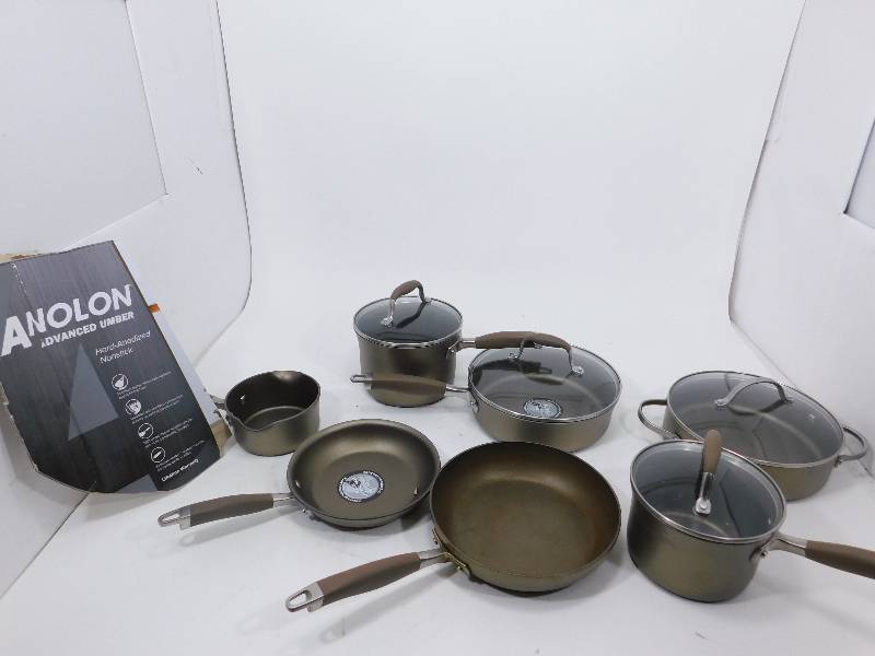 lot 41 image: Anolon Advanced Umber Anodized Nonstick Cookware
