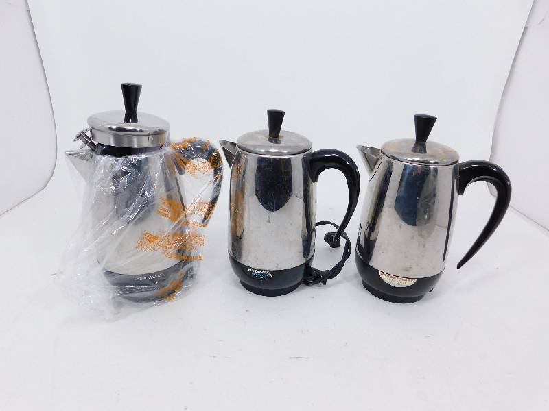 lot 42 image: 3 Faberware Coffee Makers
