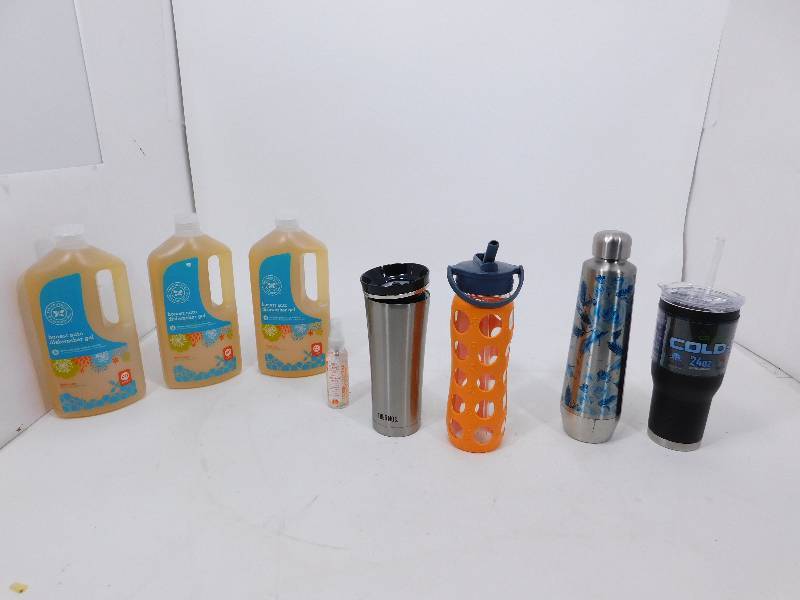 lot 47 image: Water Bottles and Dishwasher Soap