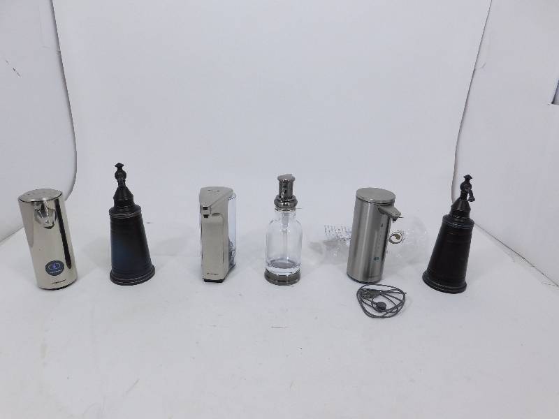lot 50 image: 6 Soap Dispensers