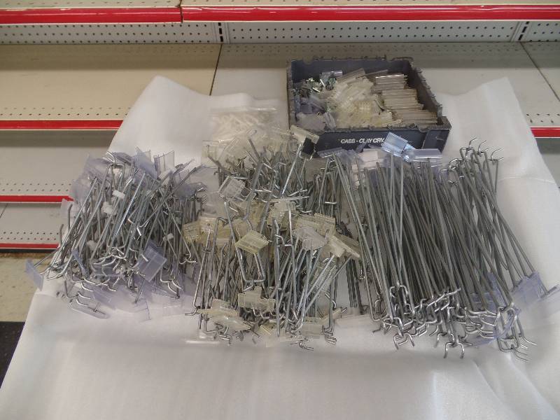 Peg board hooks
