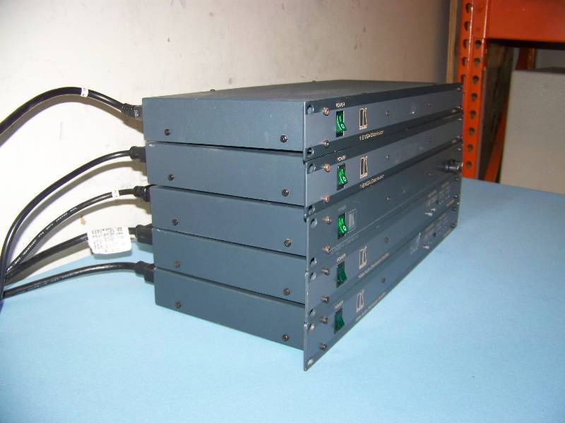 lot 52 image: Kramer, VGA Distributors and Video Audio Distribution Amplifiers  Amps