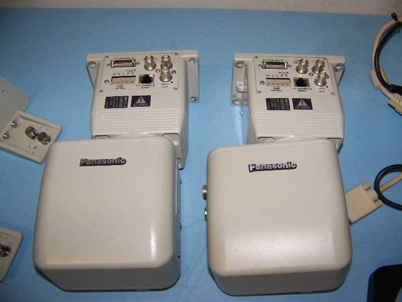 lot 55 image: Panasonic, 3CCD Cameras, PanTilt Heads and Control Panel