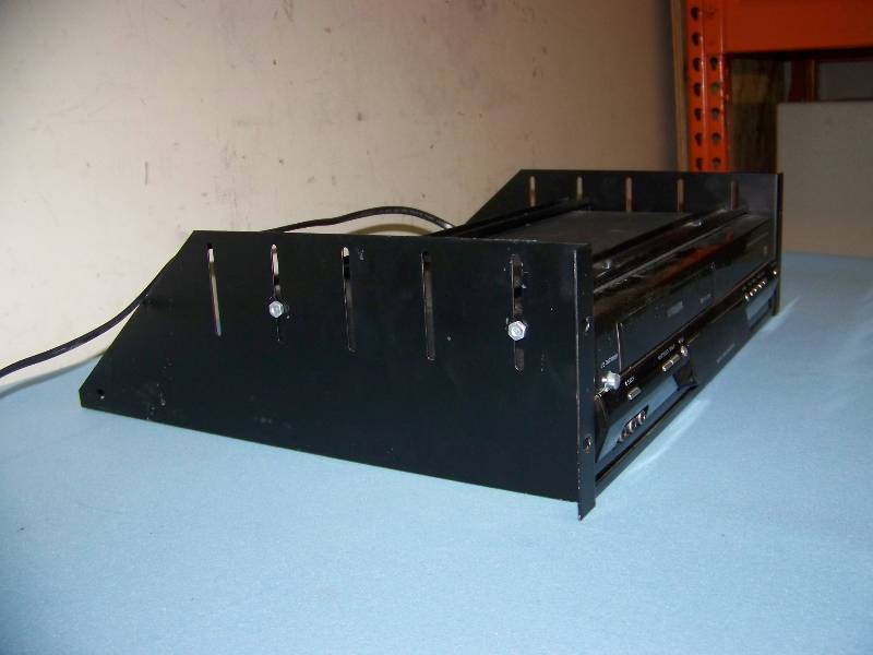 lot 61 image: Toshiba, DVD  CD Player  Video Cassette Recorder (VCR) in Middle Atlantic Rack Shelf