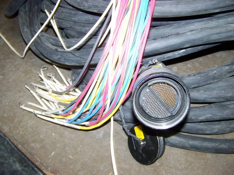 lot 73 image: Large, 40 Snake Audio  Video Cable with Quick-Connect Ends