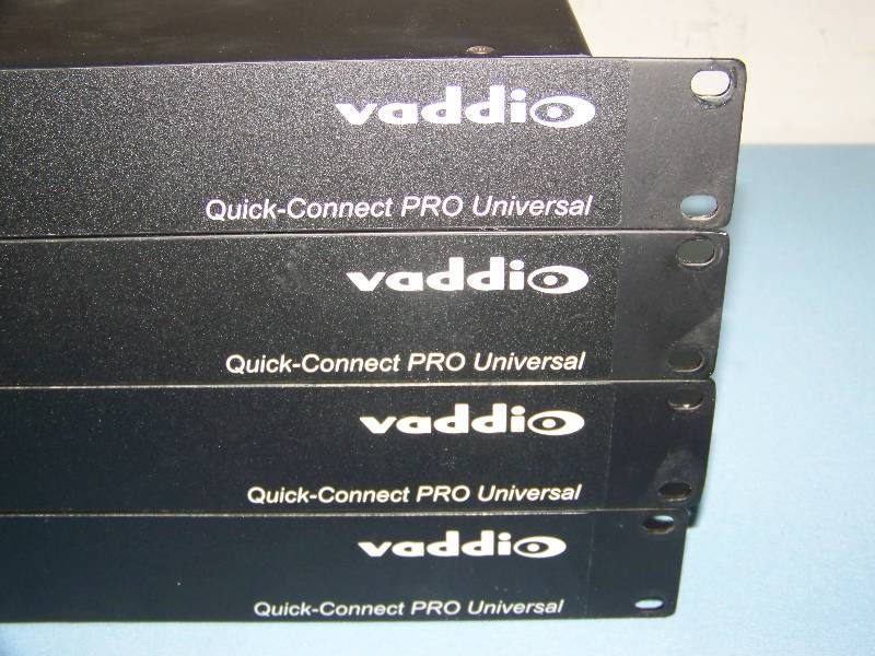 lot 134 image: (4) Vaddio, Quick-Connect PRO Universal, interface Units with Power Supplies