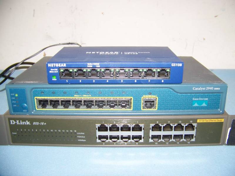 lot 82 image: (3) Network  Ethernet Switches