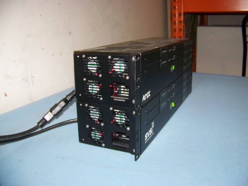 lot 118 image: AMX, 2RU Card Cages