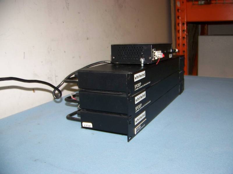 lot 140 image: Whirlwind, (3) 8-Channel, 2-Way Microphone  Mic Splitters and (1) Phantom Power Supply