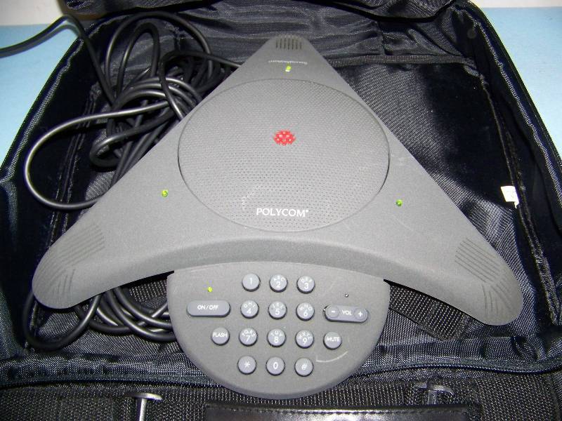 lot 147 image: Polycom, Teleconferencing Telephone, Mic Pods and Codec Unit