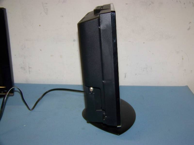 lot 25 image: (2) 15, Sharp, LCD, Monitors  Displays on Stands