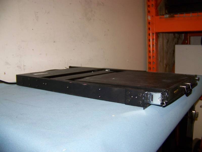 lot 94 image: Monitor Keyboard with 8-Port Keyboard Video Switch with 15 Fold-Down LCD, Slide-Out keyboard Tray
