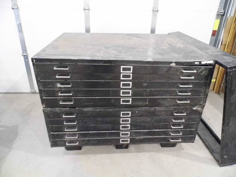 Black Blueprint File Cabinets